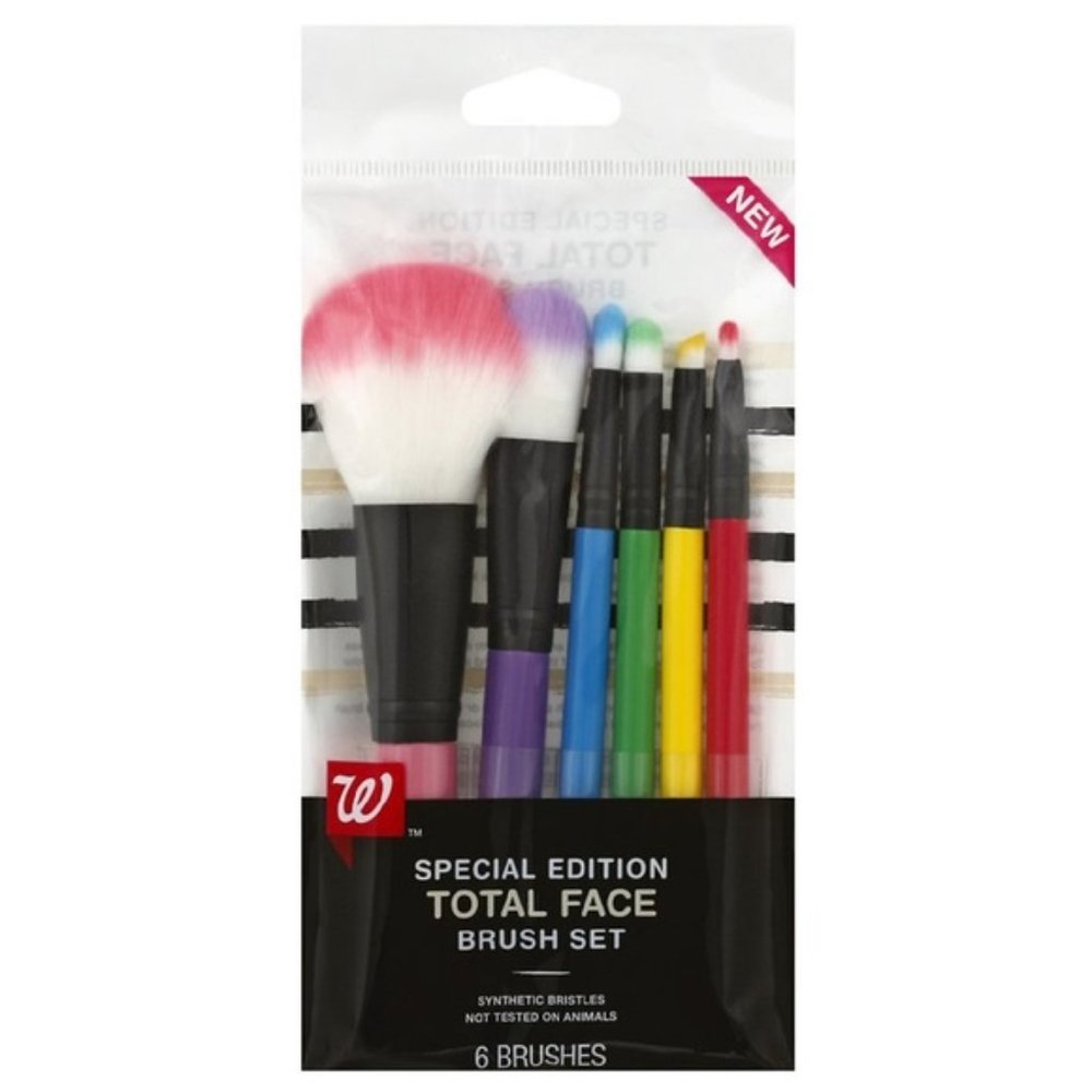 Walgreens Beauty Brushes Rainbow Special- 6 pieces